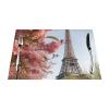 6 PCS Placemats Set Paris Eiffel Tower Flower Woven Place Mats for Dining Table Heat Resistant Table Mats Non-Slip Place Mats for Kitchen Washable PVC Vinyl Place Mats view 3