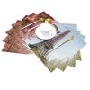 6 PCS Placemats Set Paris Eiffel Tower Flower Woven Place Mats for Dining Table Heat Resistant Table Mats Non-Slip Place Mats for Kitchen Washable PVC Vinyl Place Mats view 4