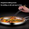 GFHVDC Paella Pan Gold Stainless Steel Skillet Pan Large Skillet,Griddle,Large Saute Pan with Lid,Jumbo Cooker,Induction Pan,Dishwasher and Oven Safe For Home Cooking,Gold,32CM view 2