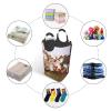 Laundry Basket Freestanding Laundry Hamper Plum Tree Blossom Collapsible Clothes Baskets Waterproof Tall Dirty Clothes Hamper for Dorm Bathroom Laundry Room Storage Washing Bin view 2