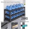 CMYAOYC Prep Table, Kitchen Island with Storage Shelves, Adjustable Kitchen Storage Rack, Dining Room, Multifunctional Metal Table (Size : 90 * 45 * 80cm/35 * 18 * 32inches) view 3