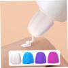 BEAHING Self Closing Toothpaste Caps, 4PCS Food Grade Silicone Toothpaste Cap Flower-Shape No-Waste Toothpaste Squeezer Caps Portable Toothpaste Cap Dispenser for Kids Adults Household Essentials view 2