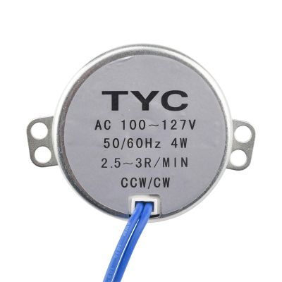 DUANJIAN TYC-50 Motor Large 50/60Hz AC 100-127V 5-6RPM/MIN CCW/CW 4W 2.5-3R/MIN Microwave Turntable For Electric Fan