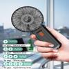 2 Pack Portable Handheld Fan, Mini Hand Held Fan, 6-15H Cooling Small Personal Fan, 180 Foldable Mini Desk Fan with 4 Quiet Speed, Neck Fan w/Lanyard for Kids Women Men Travel Outdoor Office, Black view 2