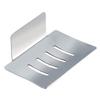 Amosfun Stainless Steel Soap Mounted Soap Holder with Draining Board for Bathroom Kitchen Stainless Steel Easy to Install Suitable for Smooth Surfaces view 1