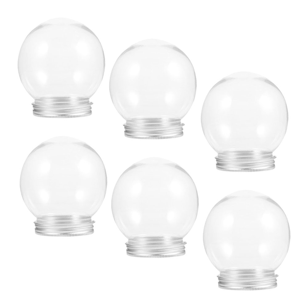 6pcs DIY Snow Globe Water Globes Ornament for Christmas Xmas Crafts