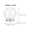 6pcs DIY Snow Globe Water Globes Ornament for Christmas Xmas Crafts view 3