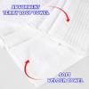 BNM Cotton 6 Piece Assorted Solid and Marble Towel Set, Includes 2 Bath, 2 Hand, 2 Washcloths/Face Towels, Daily Use, Soft, Absorbent, Decorative Bathroom Accessories, Home Essentials, White view 4