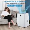 JustSmart 12,000Btus Portable Air Conditioner, Room AC with Cooling, Dehumidification, Fan 3 in 1, 24 Hour Timer/Sleep Mode, Compact AC with Remote Control, Cools 550 Sq. Ft. for Room Garage view 3