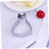 DECHOUS 5pcs Love Shape Stainless Steel Cookie Molds Fondant Cake Diy Biscuit Cutters for Valentines Wedding view 2
