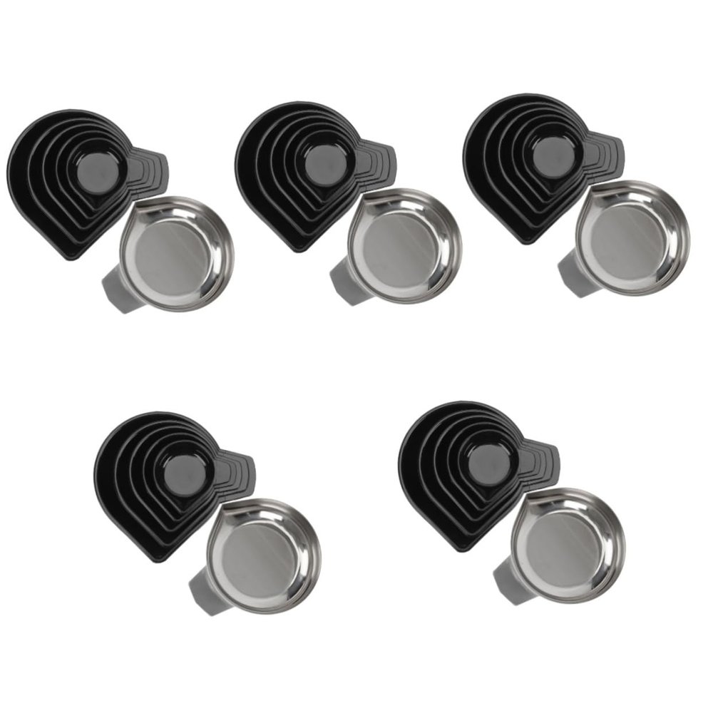 Tofficu 30pcs Stainless Steel Electronic Scale Trays for Weighing Gems and Jewelry Weighting Trays Smooth Edges for Kitchen and Precision Measurements