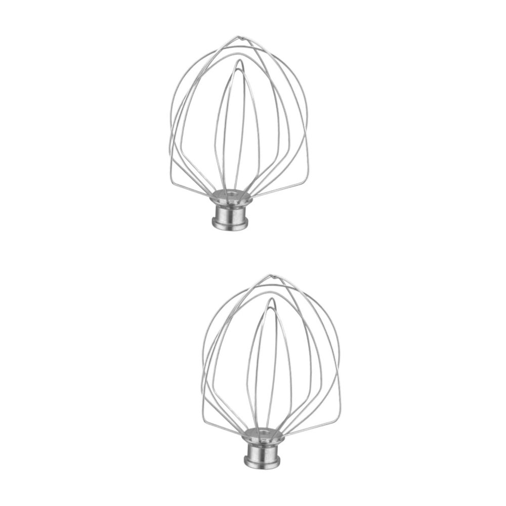 DECHOUS 2pcs Electric Mixer Whisk Attachment Stainless Steel Agitator for Knww Wire for Sauces Marinades Pancake Mix and Beverages Kitchen Tool