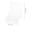 Acrylic Book Rack for Desktop, Simple Bookend Holder for Home Study Room view 2