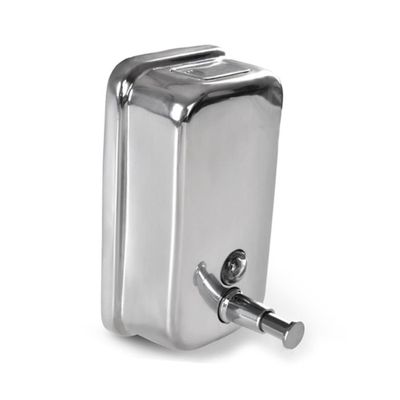 Amosfun Wall-Mounted Liquid Soap Dispenser Refillable Stainless Steel Lotion Pump for Home Hotel Eco-Friendly Capacity Versatile for Shampoo Shower Gel and More