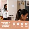 Ciieeo 12pcs Blank Sublimation Magnets for Fridge Refrigerator Magnets Magnetic Stickers for Projects Easy to Use view 4