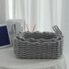 Gsycle Baskets, Toy Bin Rope Basket Woven Storage Basket Organizer Bin with Handles Cotton Rope Nesting Bowls for Living Room Home Decor(02) view 2