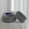 Gsycle Baskets, Toy Bin Rope Basket Woven Storage Basket Organizer Bin with Handles Cotton Rope Nesting Bowls for Living Room Home Decor(02) view 3
