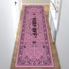 Rugendary Keep Off Runner Rug for Kitchen Hallway Powder Black Sneaker Carpet Entryway Modern Hypebeast Decor Aesthetic Cool Rugs 4x11.5 ft view 1