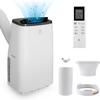 JustSmart 14000Btus Portable Air Conditioner with Cooling, Dehumidifier, Fan 3-in-1 Room Air Conditioner, 24-Hour Timer, 3 Air Speeds, Sleep Mode, Cools up to 750 Sq. Ft. for Home Office Garage view 1