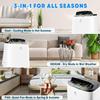 JustSmart 14000Btus Portable Air Conditioner with Cooling, Dehumidifier, Fan 3-in-1 Room Air Conditioner, 24-Hour Timer, 3 Air Speeds, Sleep Mode, Cools up to 750 Sq. Ft. for Home Office Garage view 4