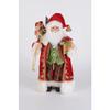 Karen Didion Lighted Traditional Tartan Santa Figurine Polyresin view 1