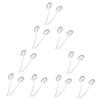 ABOOFAN 6pcs Toilet Floor Brush Handle Scouring Pad for Bathroom Cleaning Handle Design for Easy Use for Bathtub Closestool and Wall Cleaning view 2