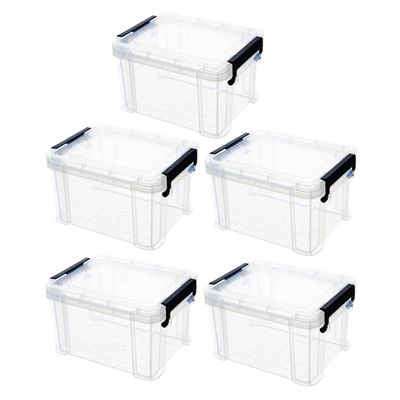 MAGICLULU 5pcs Storage Bins Mini Storage Boxes Mini Portable Containers for Cereal Containers Toy Parts
