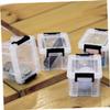 MAGICLULU 5pcs Storage Bins Mini Storage Boxes Mini Portable Containers for Cereal Containers Toy Parts view 4