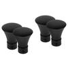 Ciieeo 4pcs Curtain Rods Finials Only Iron Craft Finials for Rods Modern Style Easy to Install Decorative for Windows view 1