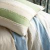 Pine Cone Hill x Kit Kemp Moon Hills Linen Lapis Duvet Cover, King Size, Blue Stripe Pattern view 3
