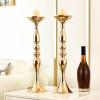 Hyuetrsa 24 Pcs Metal Flower Arrangements Stand 20 Inch Tall Wedding Flower Vase Centerpieces Table Decoration Flower Stand for Party Wedding Reception Flower Arrangement Candle Holder (Gold) view 4