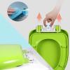 BHANAY Toilet Seat Soft Slow Close Oval Multi-Color Toilet Seat Quick Release Polypropylene Material White Green Purple Blue Optional (Color : Green, Size : OneSize) view 2