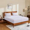 Split King/2 Pack Twin XL 100% Egyptian Cotton Fitted Sheets 600 Thread Count 16" Deep Pocket(Split King/2 Pack Twin XL Fitted Sheet, White) view 2