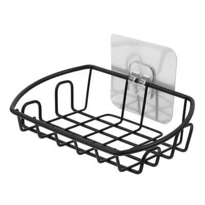 Amosfun Self-draining Stainless Steel Soap Dish Rack for Bathroom Easy to Clean Shower Organizer for Bar Soap Modern Design with Ventilated Slats No Drilling Required