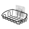 Amosfun Self-draining Stainless Steel Soap Dish Rack for Bathroom Easy to Clean Shower Organizer for Bar Soap Modern Design with Ventilated Slats No Drilling Required view 1