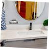 Amosfun Self-draining Stainless Steel Soap Dish Rack for Bathroom Easy to Clean Shower Organizer for Bar Soap Modern Design with Ventilated Slats No Drilling Required view 2