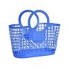 HomeLoft Basics 1PCS Hollow Storage Basket,Plastic Shopping Basket Portable Shower Bath Basket Vegetable Storage Basket for Kitchen(Blue), AM0XEB0EQ92US view 1
