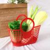 HomeLoft Basics 1PCS Hollow Storage Basket,Plastic Shopping Basket Portable Shower Bath Basket Vegetable Storage Basket for Kitchen(Blue), AM0XEB0EQ92US view 4