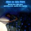 LUXEAR Cooling Blanket Queen, Glow in the Dark Cool Blanket with Star Cosmic for Boys Girls, Absorbs Heat to Keep Body Cool All Night, Lightweight Summer Cool Blankets for Sleeping - Glow Black view 3