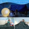 LUXEAR Cooling Blanket Queen, Glow in the Dark Cool Blanket with Star Cosmic for Boys Girls, Absorbs Heat to Keep Body Cool All Night, Lightweight Summer Cool Blankets for Sleeping - Glow Black view 4