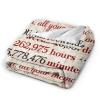 Xsovgoi 30 Years Anniversary Blanket,Gifts for 30th Anniversary Blankets,30th Anniversary Wedding Gifts Blanket & Throws for Couch Bed Living Room Decor 50"X40" view 2