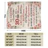 Xsovgoi 30 Years Anniversary Blanket,Gifts for 30th Anniversary Blankets,30th Anniversary Wedding Gifts Blanket & Throws for Couch Bed Living Room Decor 50"X40" view 3