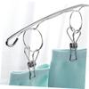 OFFSCH 2pcs Stainless Steel Socks Hanger Laundry Drying Hook Hangers Clothes Rack for Hanging Socks Pins for view 2