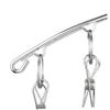 OFFSCH 2pcs Stainless Steel Socks Hanger Laundry Drying Hook Hangers Clothes Rack for Hanging Socks Pins for view 4