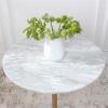 Coffee Table Night Stand Marble Side Table Modern Art White Round Small Coffee Table Office Living Room Decorative Coffee Table Bedroom Bedside Table Coffee Tables for Living Room view 4
