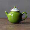 Afternoon Tea Set Chinese Tea Maker Filter Kettle Tea Set 180ml Apple Green Porcelain Teapot Retro Hand-Painted Peony Ceramic Pot Tea Set for Adults view 1