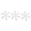 Mobestech 3pcs Replacement Rv Fan Blade Lightweight Plastic Blades for Roof Vent Fans Easy to Install Compatible Rv Models for Camping and Use view 1