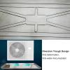 XGQXZWC Air Conditioner Condensate Drain Pan, Stainless Steel Condensate Drain Pad Air Conditioner Water Drip Tray, Universal Window Air Conditioner Drain Kit (Size : 84x38/33x15in) view 3