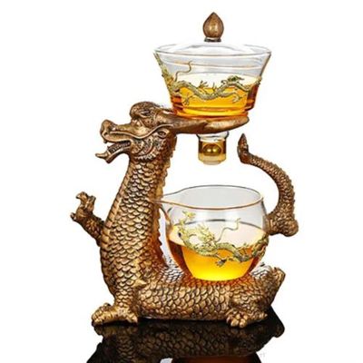 Afternoon Tea Set Glasses Magnetic Teapot Set Glass Tea Set Magnetic Water Diversion for Kitchen Loose Infusers Cooking Tea Maker Tea Set for Adults (Size : B) (One Color A)