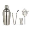 5pcs Cocktail Shaker Set Bar Tool Non-Slip Milk Tea Pot Silver Multi-Function Bartending Kit Wine Mixer Stainless Steel (Color : Silver 750ml) (Silver 550ml) view 1